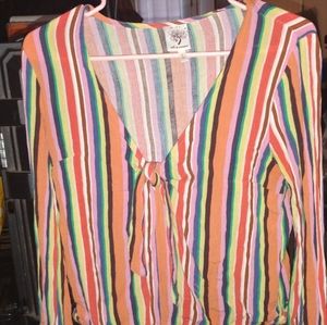 NWOT SELF ESTEEM SIZE L MULTICOLOR TOP